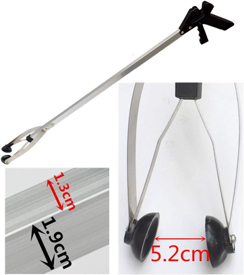 87 Cm Aluminum Trash Picker with Stainless Steel Suction Cup Claw