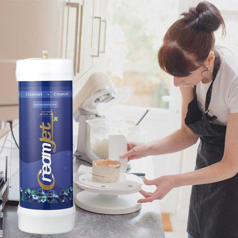 Creamjet EU Stock 2000g 3.3L Nitrous Oxide Cream Whip Gas Cylinder 2kg Whipped N2o Cream Charger