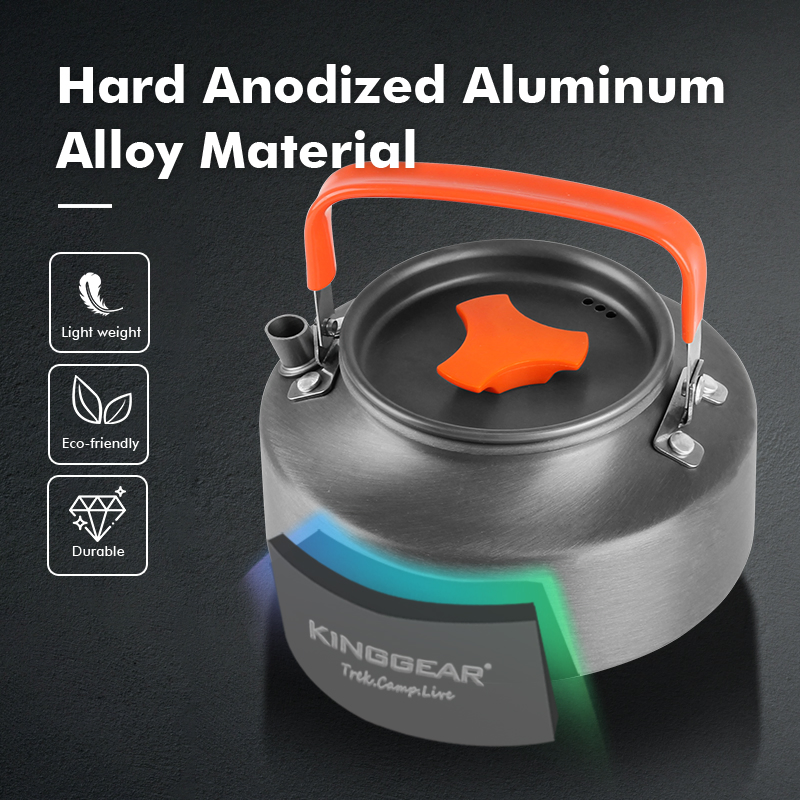 Походный алюминиевый чайник с ручкой ABS