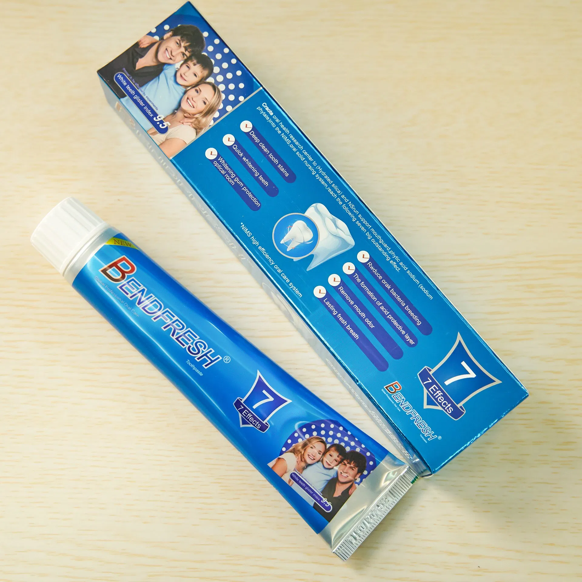Refreshing Charcoal Toothpaste with ISO9001 Certification and Custom Branding