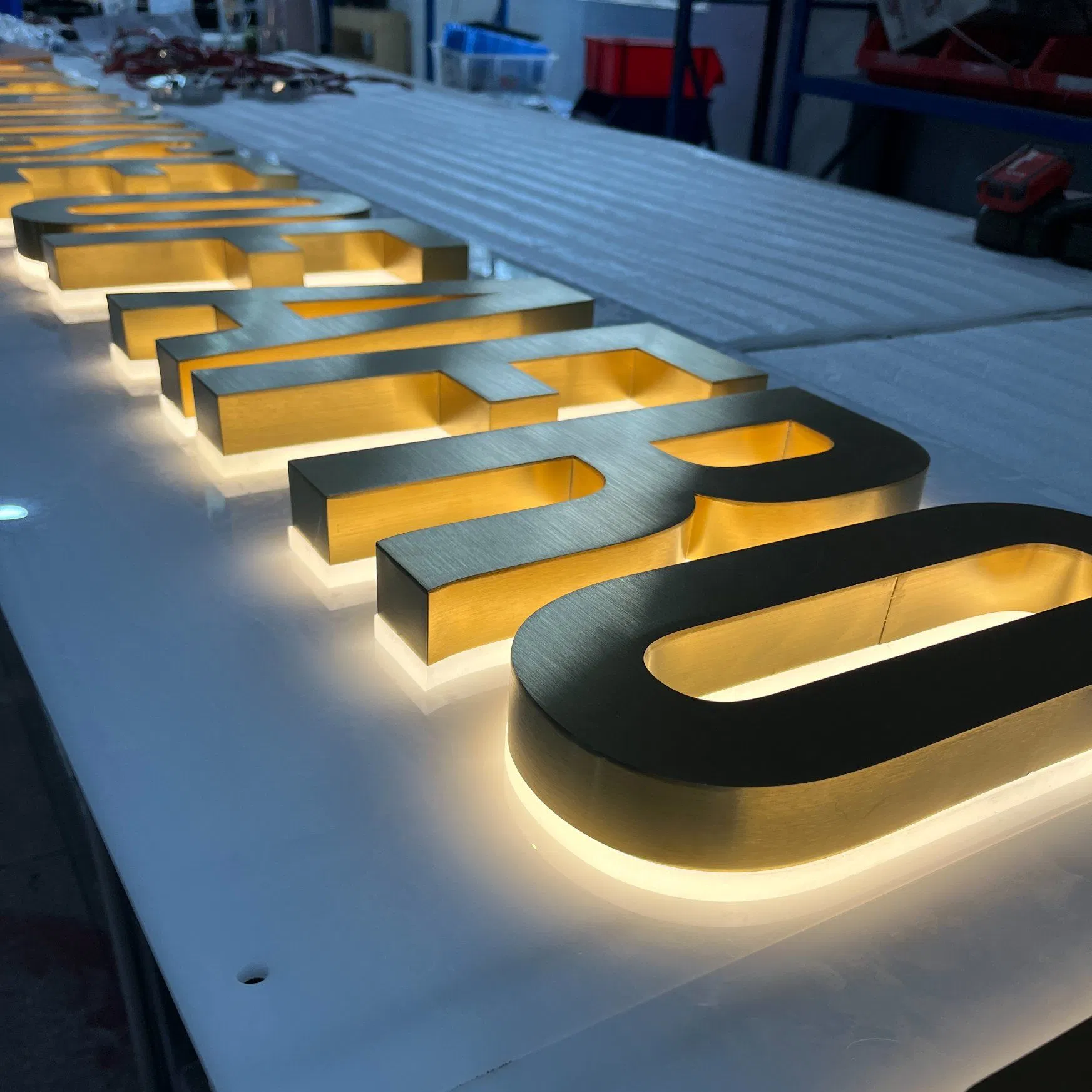 Customized Backlit Channel 3D Letters Sign Stainless Steel Sign