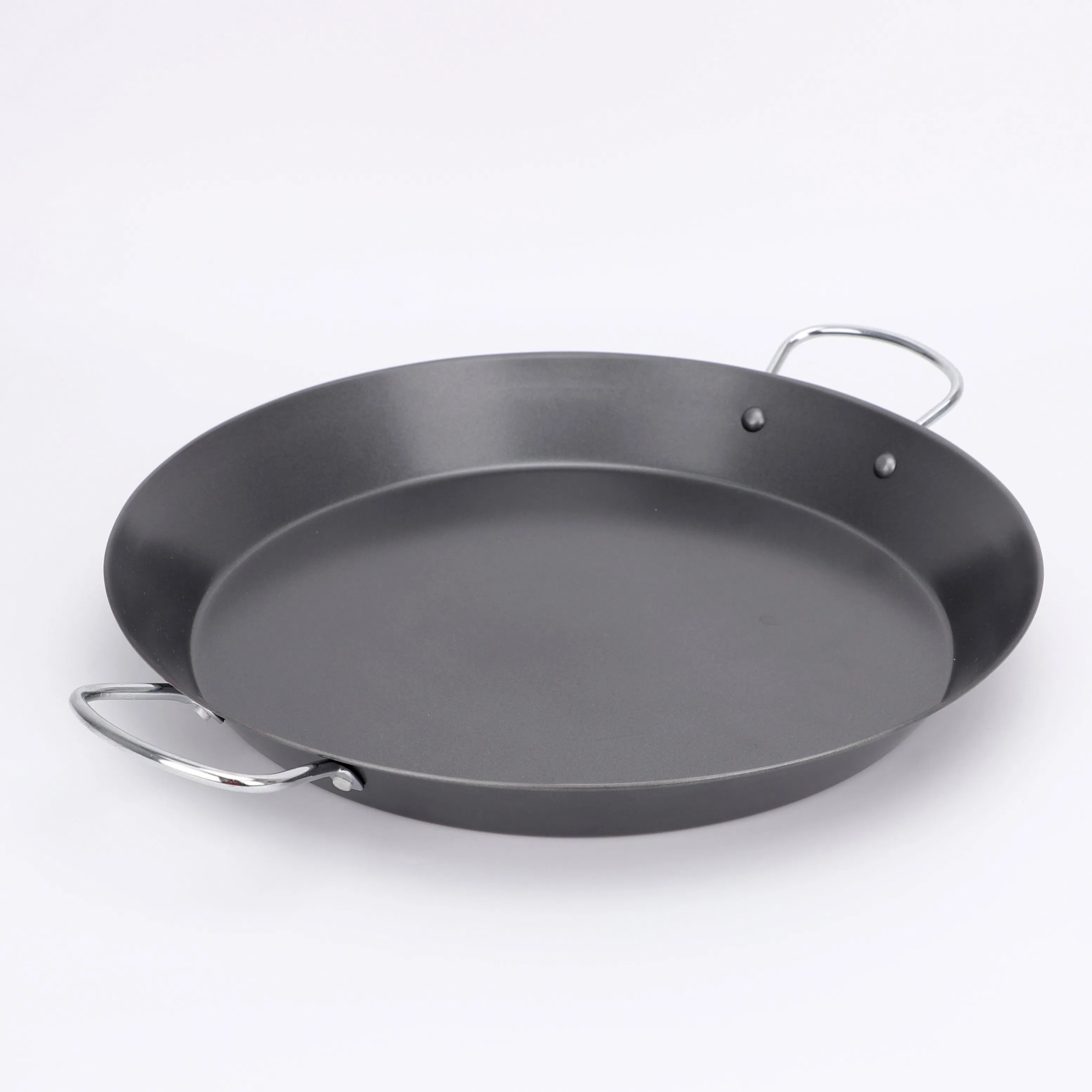 Durable Pfoa-Free Nonstick Coated Paella Pan Seafood Pan for All Stovetops