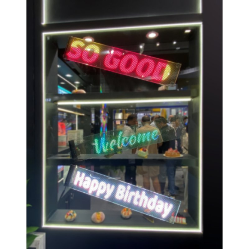 Ultra Bright Transparent LED Display Glass for Windows