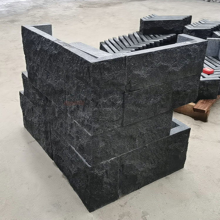 Granite Facade Wall Cladding Tiles Black Basalt Stone