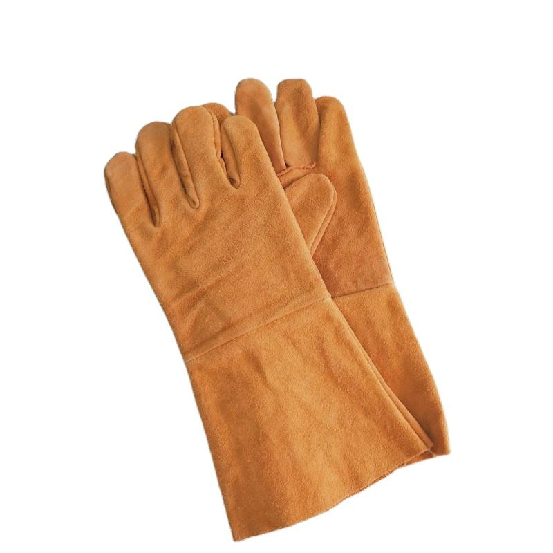 Premium Cowhide Oven Mitts - Heat Resistant Kitchen Gloves
