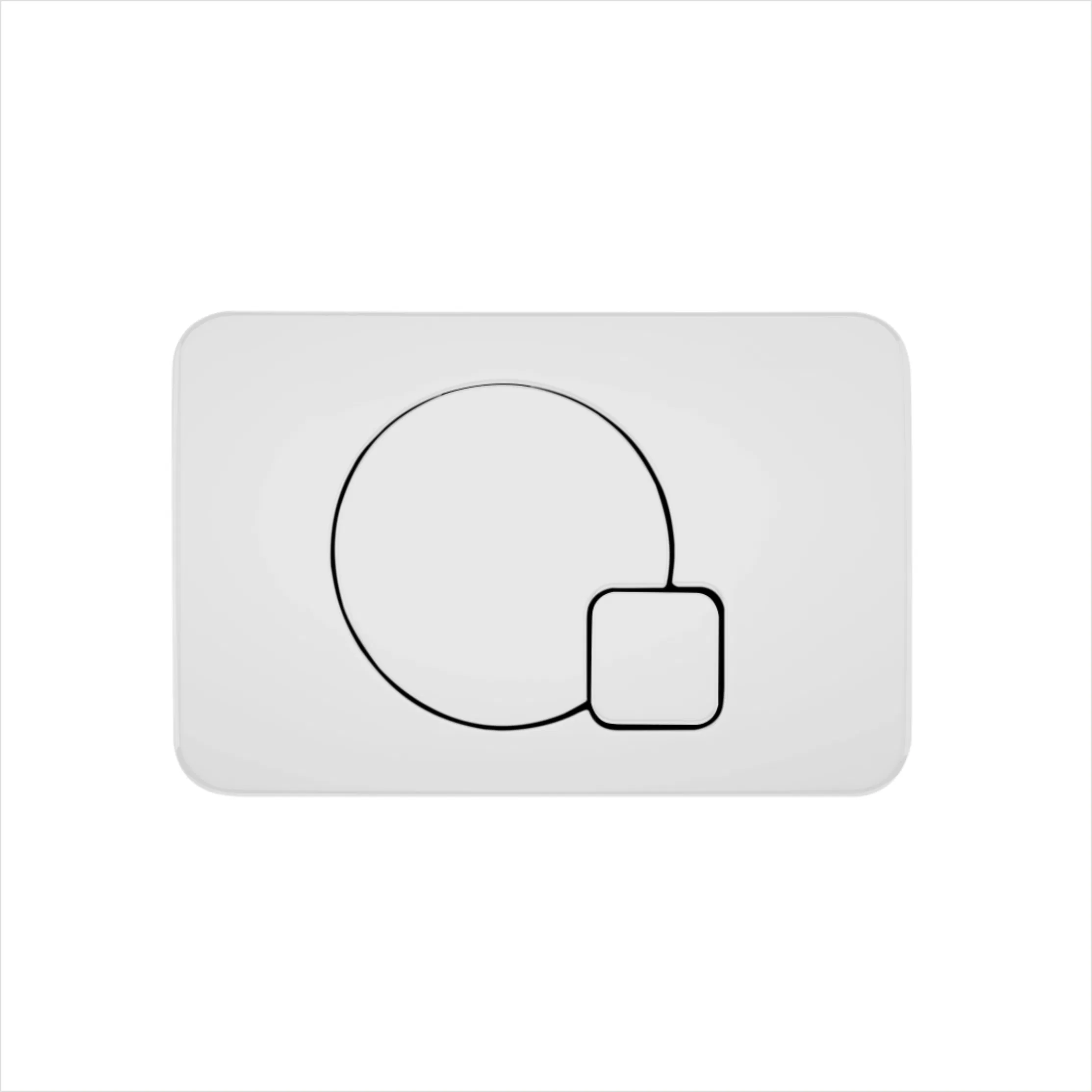 Q-ABS Plastic Electroplated Concealed Water Tank Panel for Hotel