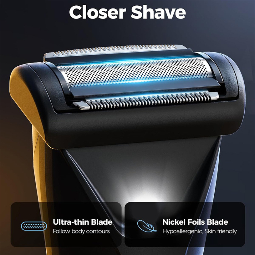 2 in 1 Painless Face Shaver Bikini Mens Body Ball Trimmer Rechargeable Electric Shaver Hair Trimmer