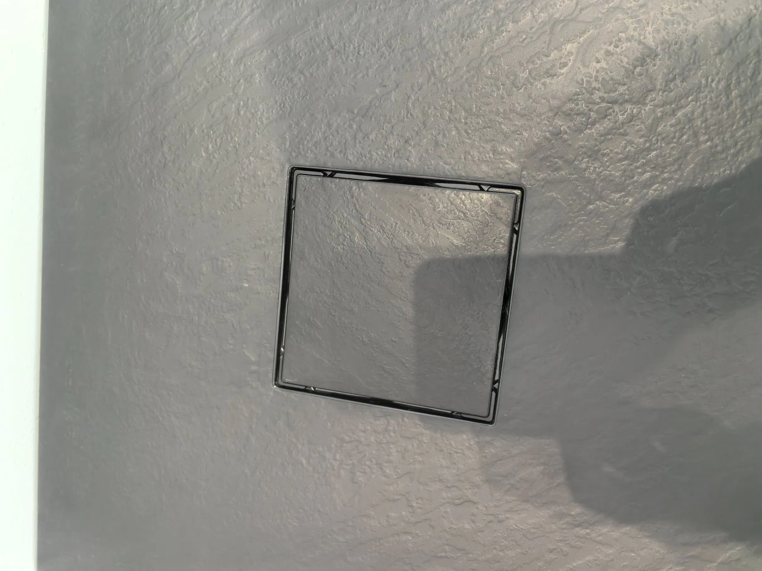 Stone Texture Round SMC Shower Base Tray 80*80