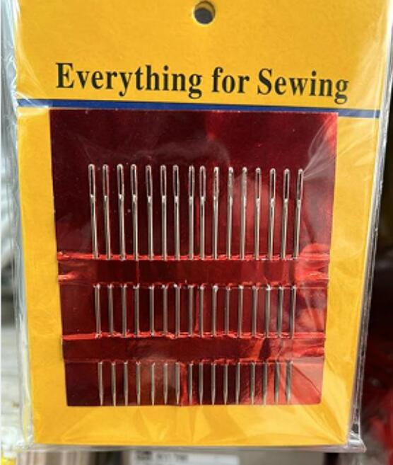 Hand Sewing Needle, Fine Carbon Steel Hand Sewing Needle Gold Tail Stitching Needles Multi-Purpose Embroidery Sewing Needles, Sewing Kit