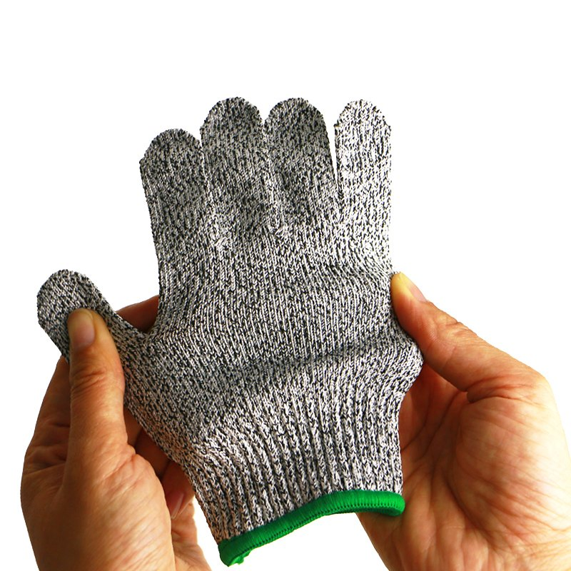 Children Hands Protection Hppe Steamless Knitted Cut Resistant A4 Safety Gloves