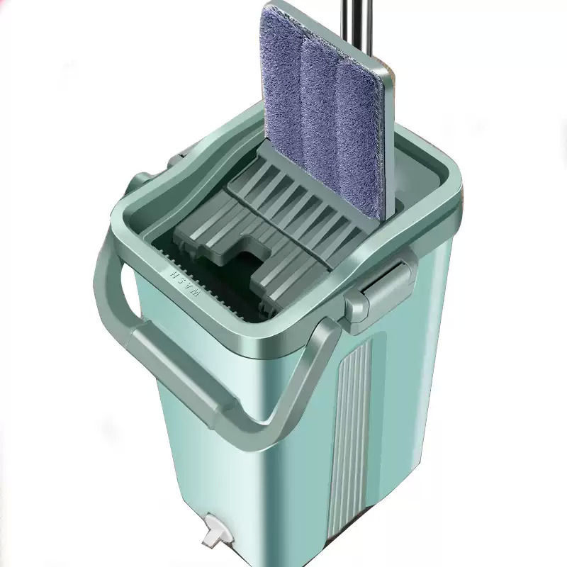 Mop Manufacturer's Best Price Household Cleaning Tool 360 Degree Rotation Microfiber Material Flat Mop and Bucket
