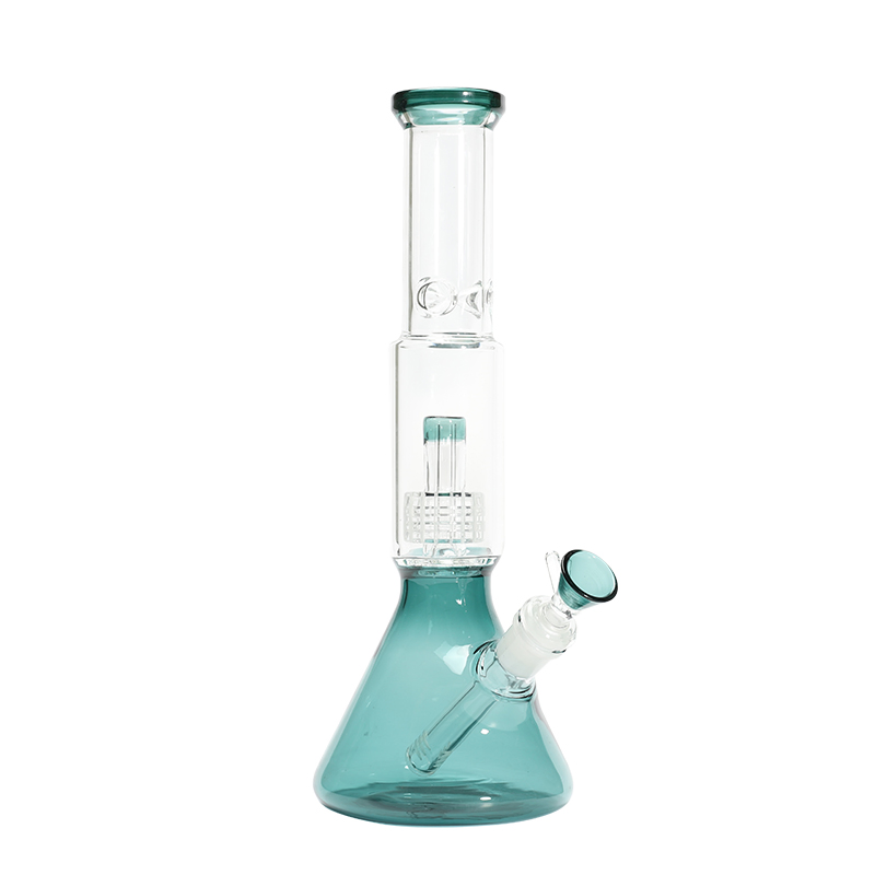 Factory Direct Wholesale Glass Beaker with Ice Catcher Glass Smoking Water Pipe