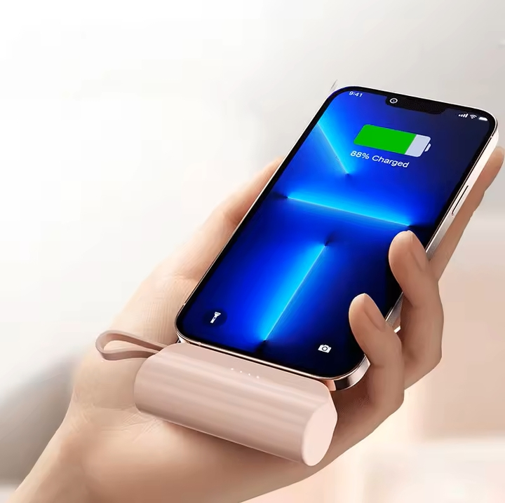 Mini Capsule Fast Charging 5000mAh Mobile Phone Battery Phone Power Bank Pack