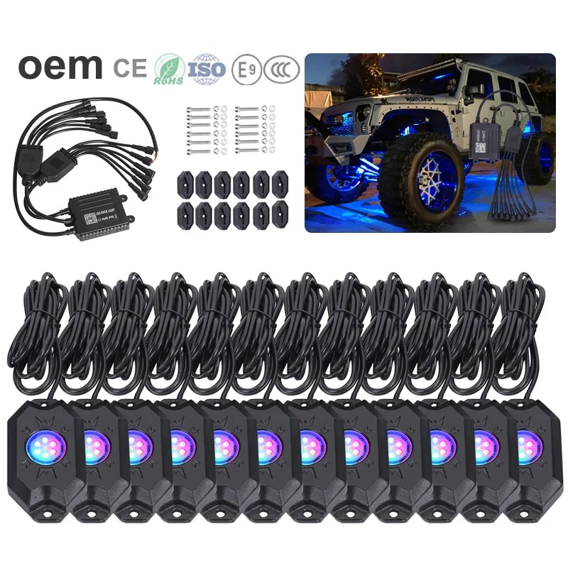 LED Car RGB Mini Pod Rock Light