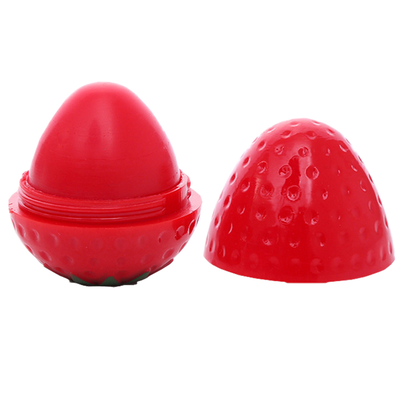 Moisturize Strawberry Lip Balm with Egg Ball Base Makeup
