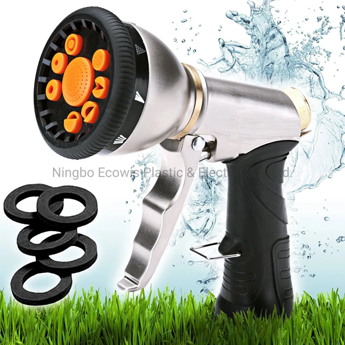 High Quality 9 Pattern Brass Garden Water Hose Sprayer