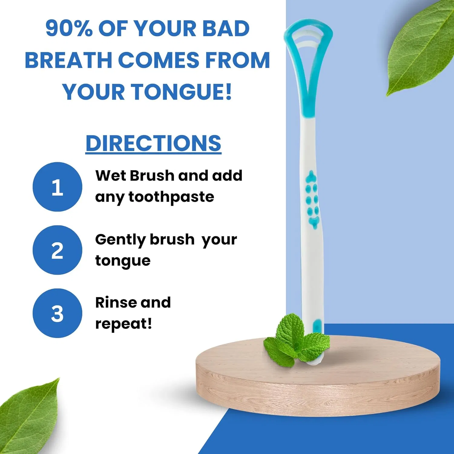 Soft Dental Tongue Cleaner Tongue Scraper