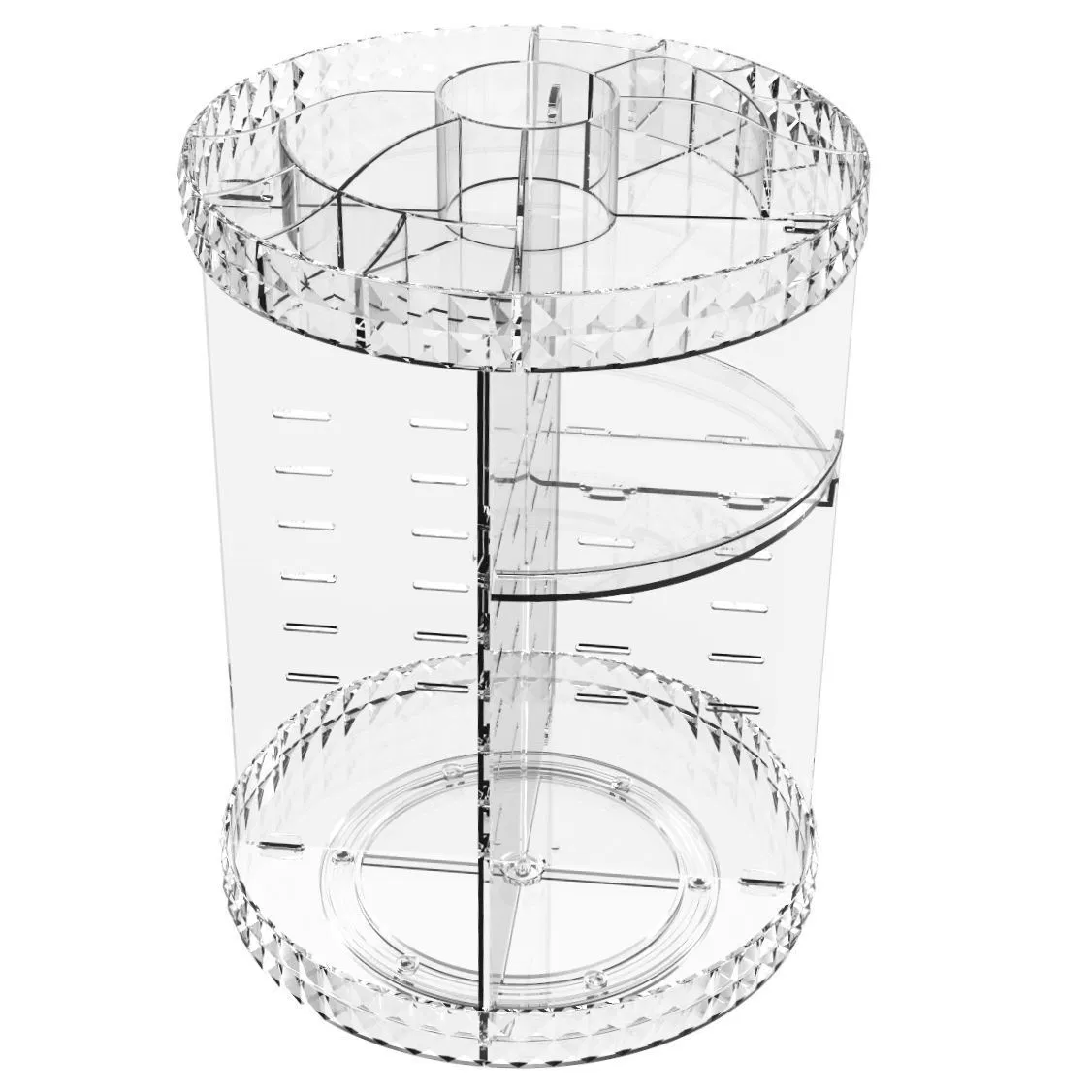Clear Plastic Cosmetic Make up Organizer Display Rack
