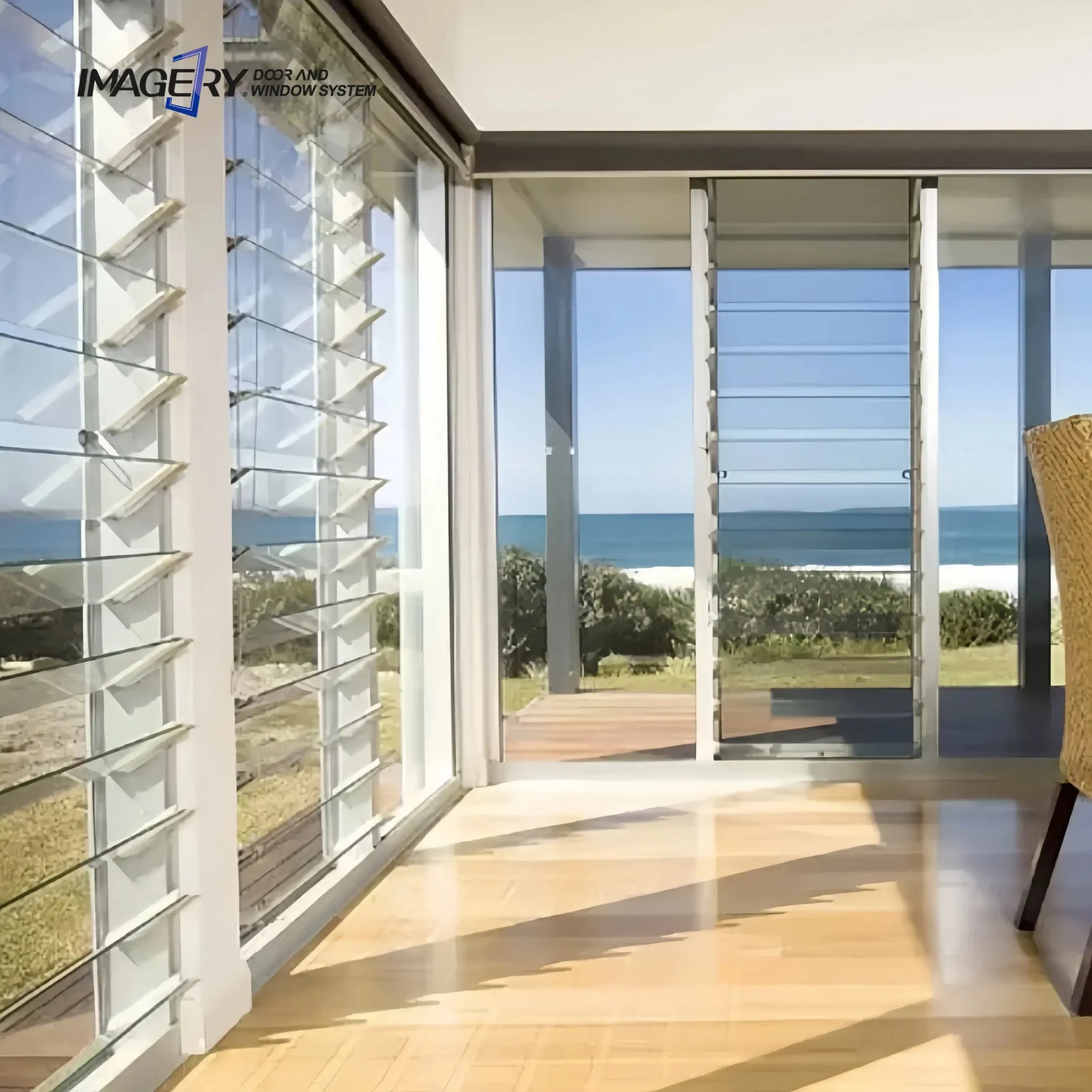 High Quality Aluminum Shutter Adjustable Morden Jalousie Window Price Glass Louver