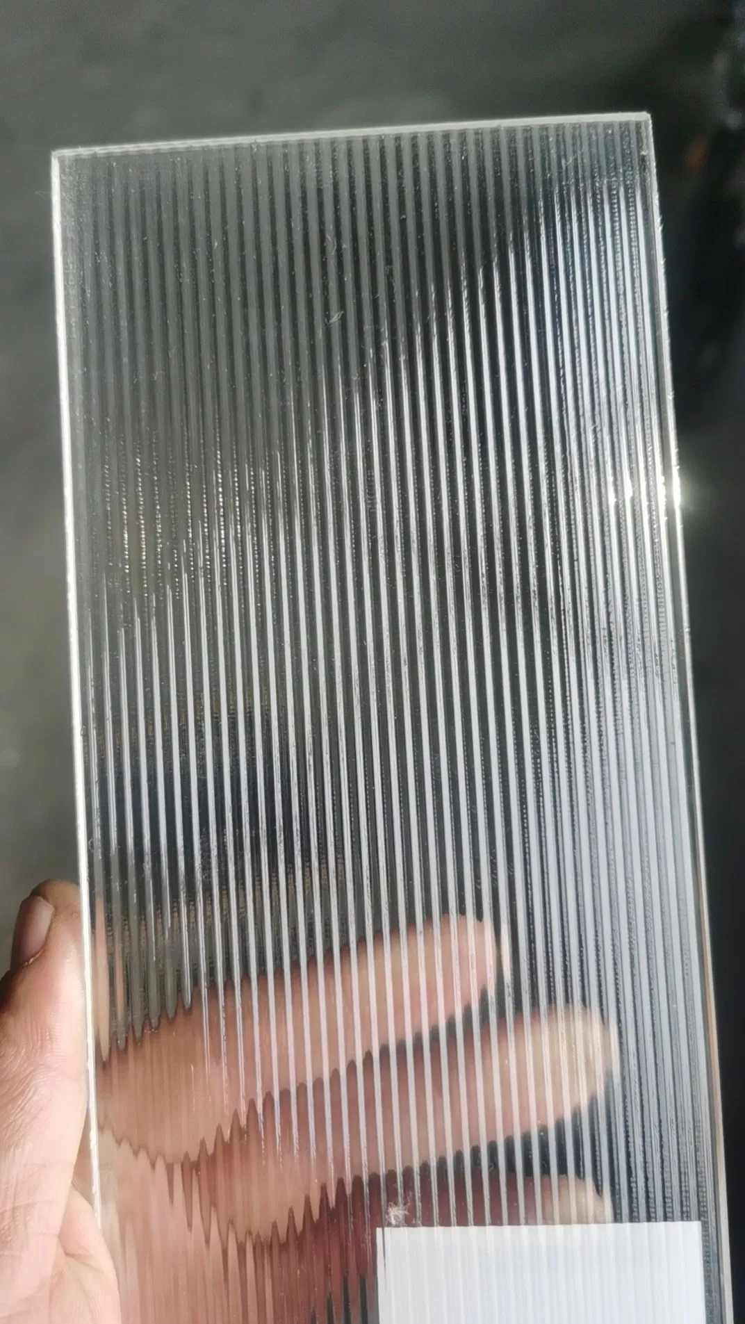 5mm 6mm 8mm 10mm Fluted Reeded Corrugated Fluted Grooved Glass