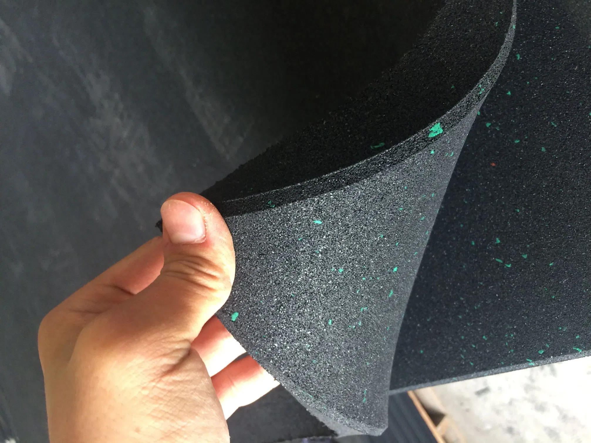 Anti Vibration Noise Absorber EPDM DOT Rubber Mats Flooring for Gym/Shooting Range