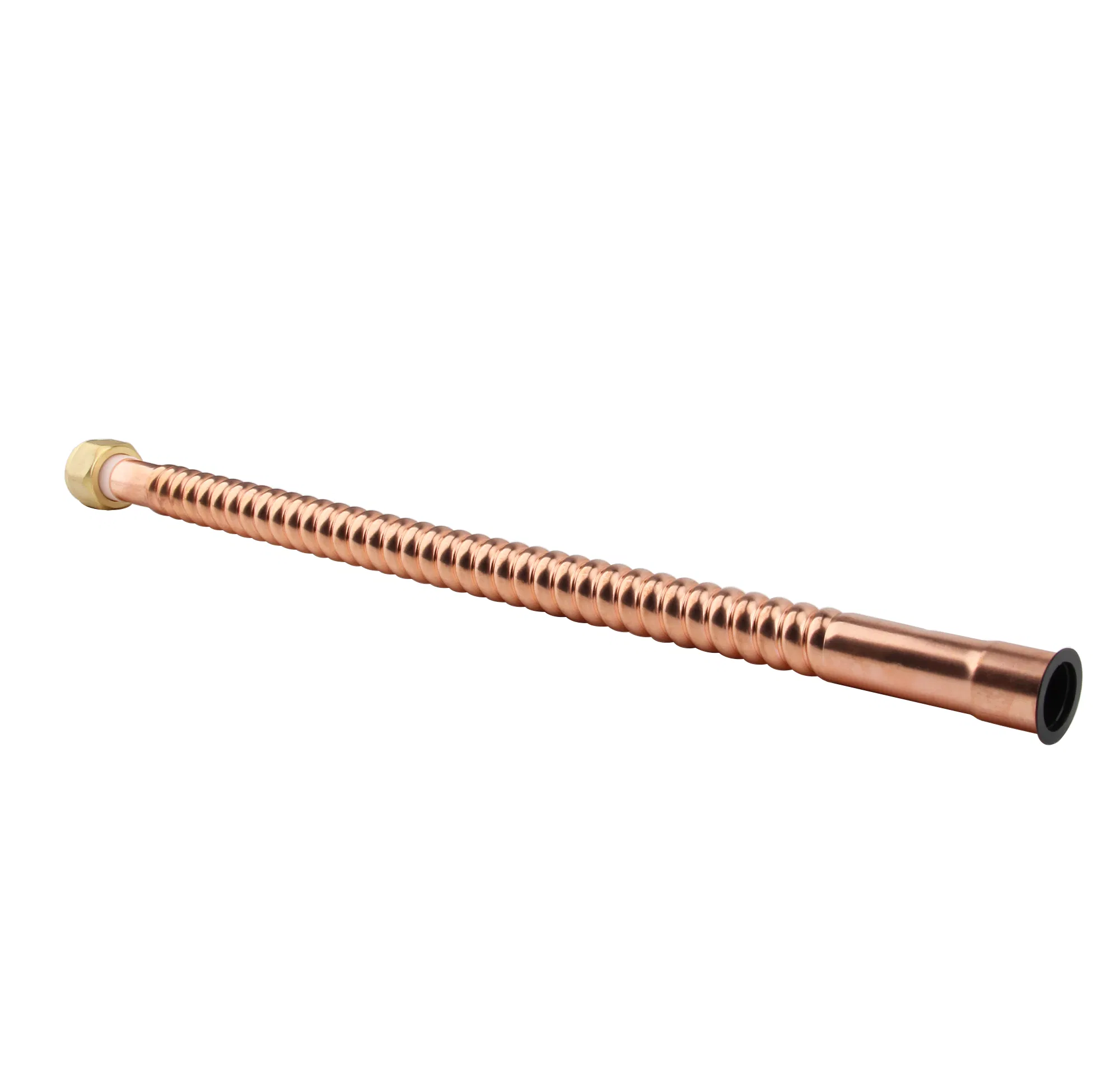 Heavy Duty Copper Corrugated Water Heater Connector, 3/4" Fip to Sweat