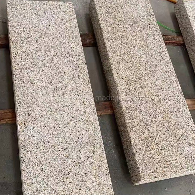 China Yellow G682 Sunset Rust Gold Granite Wall Tiles in Flamed Surface