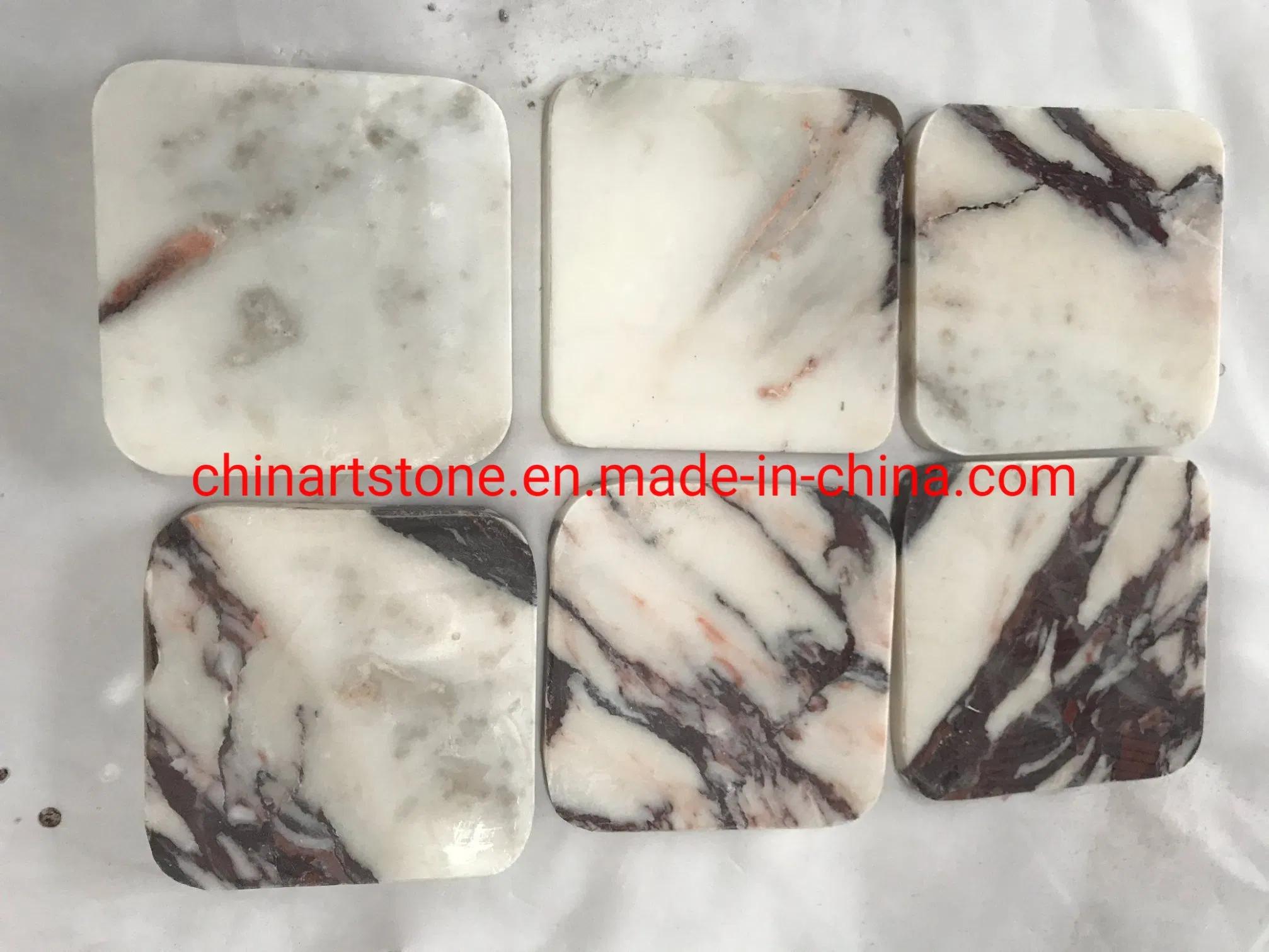 White Marble Plate and Tray for Kitchen and Desk