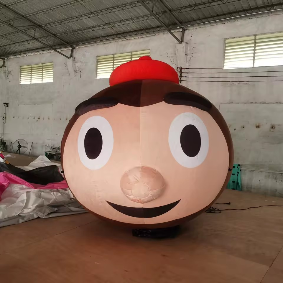 Boyi Giant Plush Inflatable Black Cat Balloon for Outdoor Event