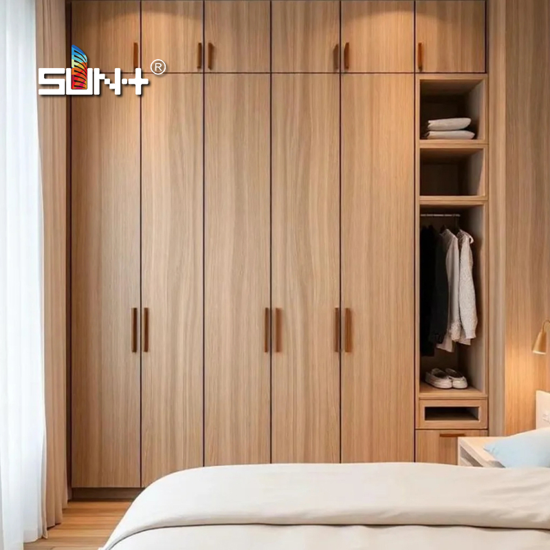 Wood Grain Furniture Cabinet Fireproof Moistureproof Mildew Proof Compact High Pressure Laminate Decoration HPL Board for Building Decorative Material