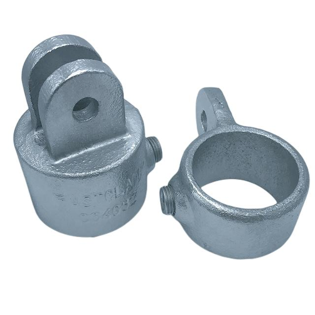 Hot Sales Malleable Iron Key Clamp Fence Pipe Fitting Accessories Single Swivel Combination