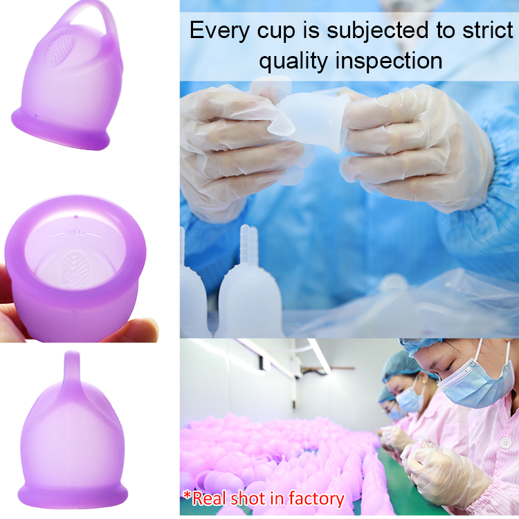 Furuize Wholesale Factory Price Reusable 100% Medical Grade Silicone Organic Copa Menstrual Cups Comfortable Women Silicone Menstrual Disc