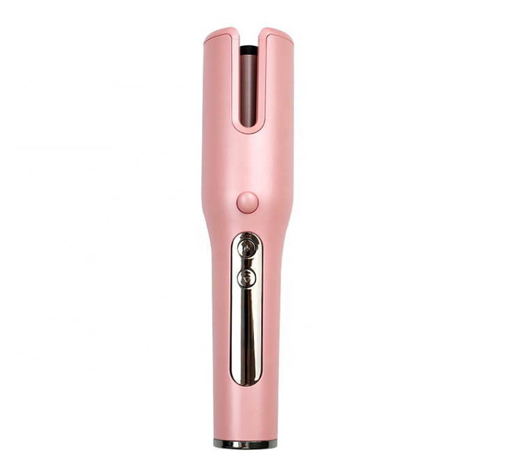 Portable LCD Display Travel Iron Mini USB Rechargeable Cordless Automatic Hair Curler