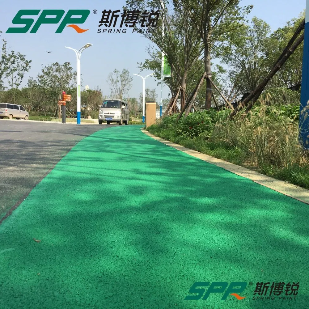 a Cost-Effective Asphalt Color Solution Floor for Large Areas Municipal Projects