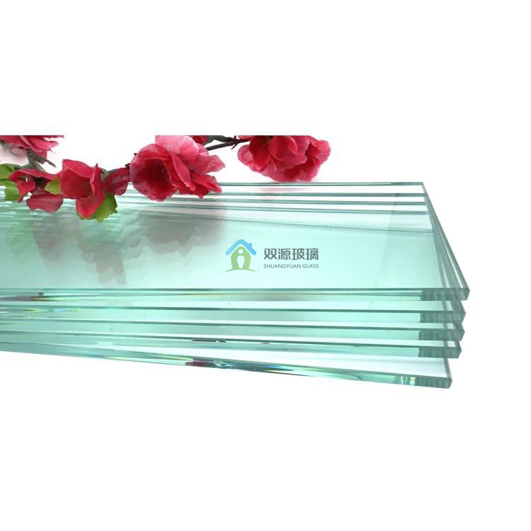 Customized C Edge Pencil Edge Bevel Edge Clear Float Ultra-White Glass High-Transparent Glass for Decorative Home