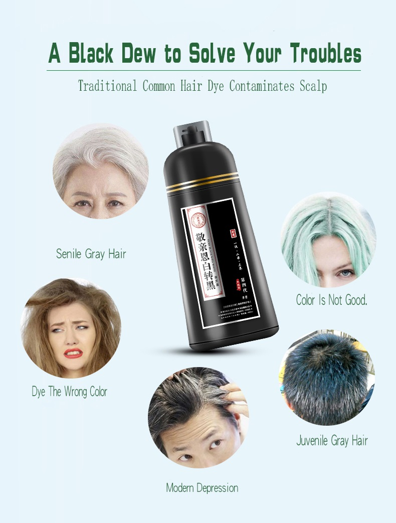 Hot Selling Natural Black Hair Shampoo