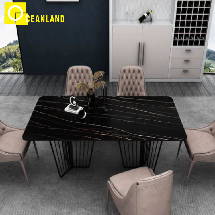 Foshan Indoor Living Room Tabletop Tile Sintered Stone Dining Table