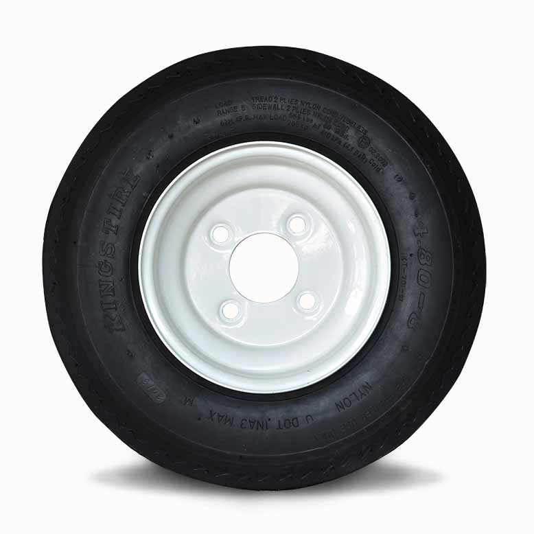 5.7-8 Complete Assembly Trailer Wheel and Tire for Agricultural Cultivator, Cattle Log Splitter