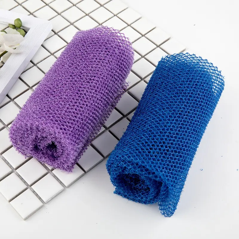Body Scrubbing Exfoliating African Nylon Washcloth Net Bath Mesh Sponge African Net Sponge