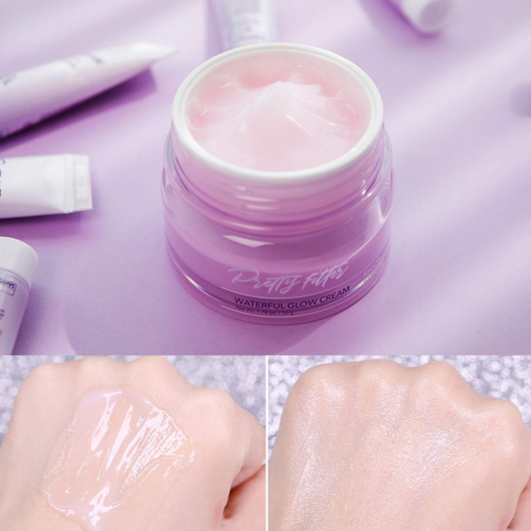 Natural Skin Soothing Moisture Boosting Facial Glow Cream for Makeup