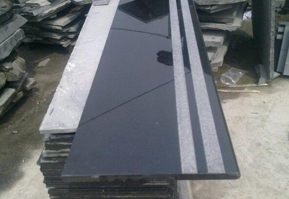 Polished, Flamed G684 (black pearl) Black Granite Tiles