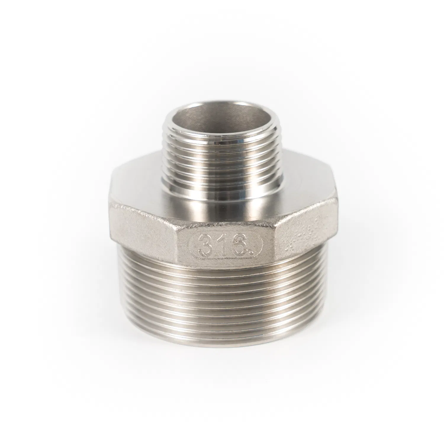 Premium Stainless Steel Hex Nipple Male Connector for Durable Connections