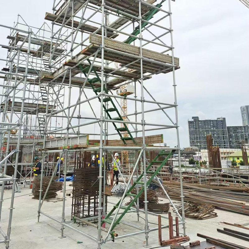 Versatile Layher Allround Ring Lock Scaffolding Platform Stair Towers