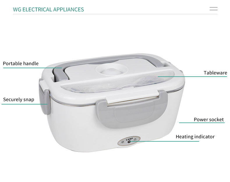 Versatile Portable Electric Lunch Box for Office and Travel