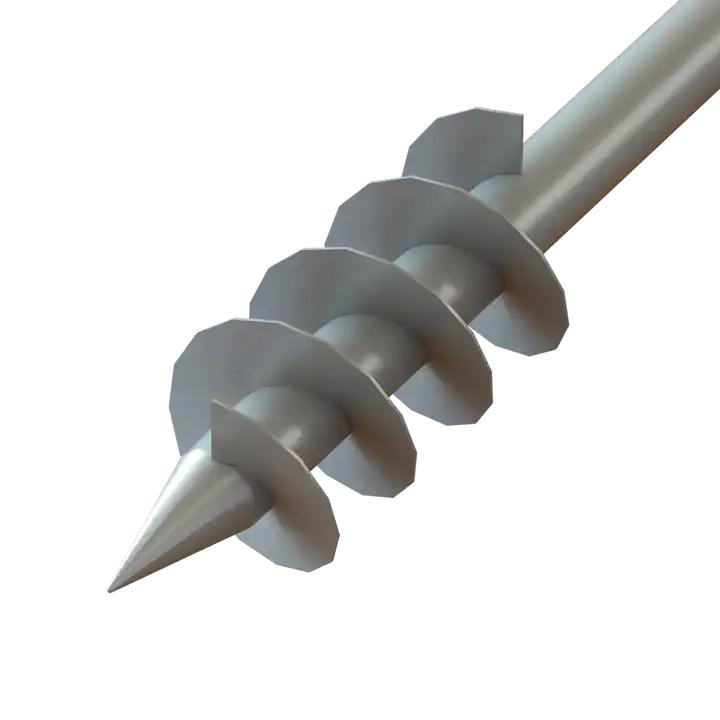 Steel Helical Screw Pile Concrete Earth Anchor for Solar Foundation Structure