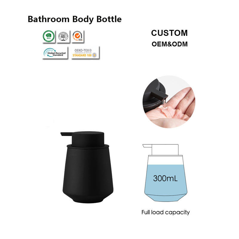 Simple Design Easy Clean Bathroom Ceramic Bottle for Daily Bathroom Toilet Use