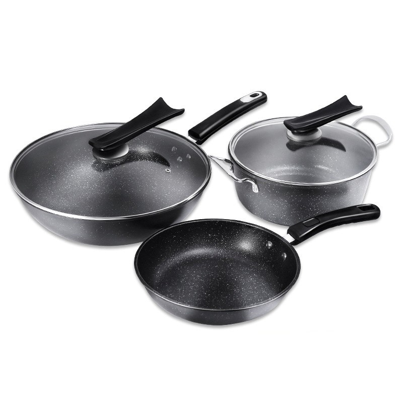 Cookware Sets Kitchen Selection Forged Iron Non Stick Cookware Set
