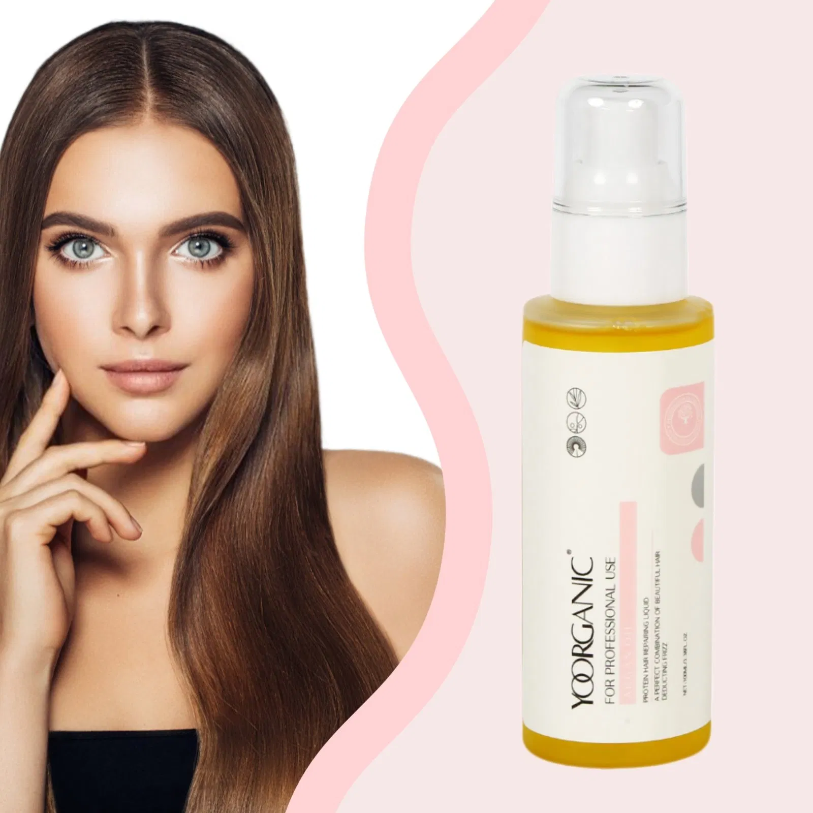 100ml Dry Damage Hair Treatment Anti Frizz Thickening Smooth Shine Keratin Hair Care Repair Silk Hair Serum