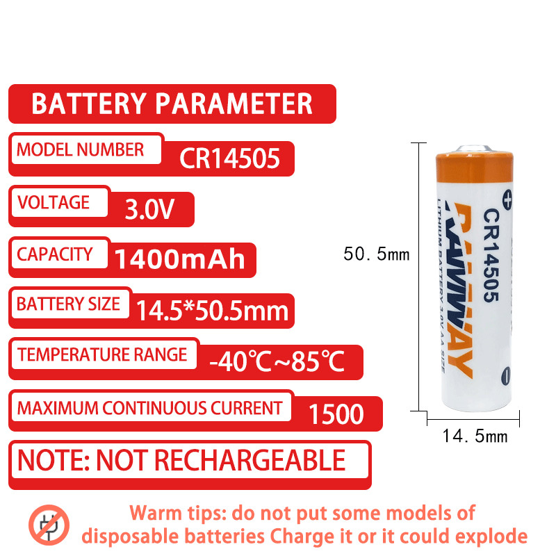 Батарейка CR14505 3V 1400mAh литиевая