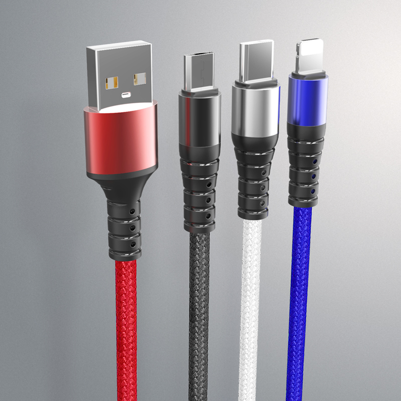 2.4A High Speed Android USB Cable for Samsung Huawei iPhone X Plus Cable Line